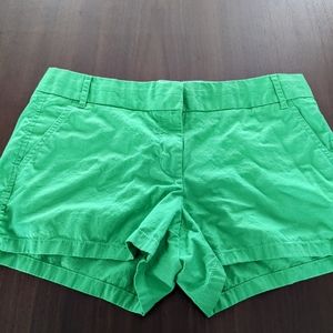 Women's J.Crew Stretch Chino Short in Green